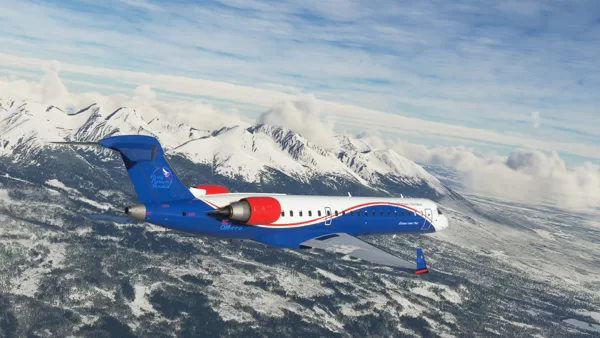 CRJ70 over the Tatras